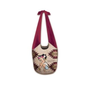 811-1477 ΤΣΑΝΤΑ ΩΜΟΥ CANVAS ETHNIC BETTY BOOP