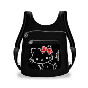 811-0635 ΣΑΚΙΔΙΟ ΠΛΑΤΗΣ CANVAS MEOW CHARMMY KITTY HELLO KITTY