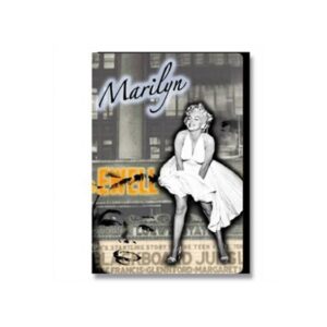 947-0068 ΠΟΡΤΟΦΟΛΙ ΛΕΥΚΟ ΦΟΡΕΜΑ MARILYN MONROE