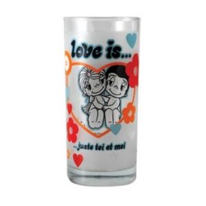 944-0007 ΠΟΤΗΡΙ ΜΑΤ RETRO COMIC STRIP LOVE IS...