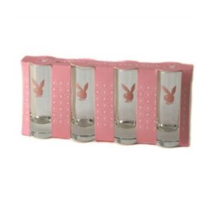 935-0008 ΣΦΗΝΑΚΙ ΠΟΤΗΡΙ ΣΕΤ 4-PACK PLAYBOY