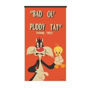912-0021 ΣΤΟΡΙ ΚΟΥΡΤΙΝΑ SYLVESTER TWEETY Looney Tunes