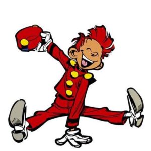 503-0010 POSTER ΧΑΡΤΟΝΙ SPIROU AND FANTASIO Demons et Merveilles